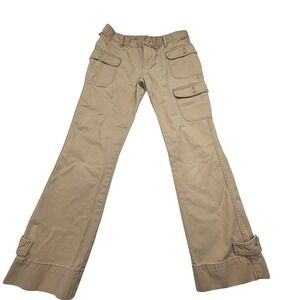 Ralph Lauren Cargo Pants Womens 12 Khaki Straight Leg Utility Casual